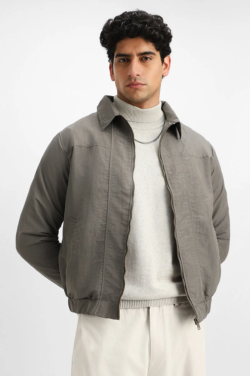 SNITCH Textured Bomber Jacket